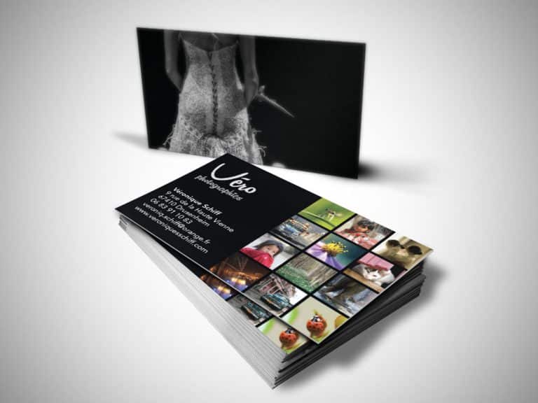 carte visite velours vernis sélectif
