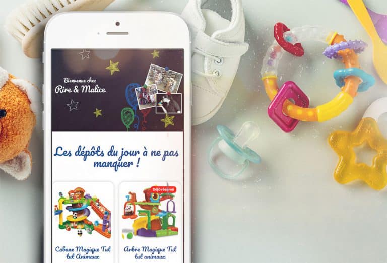 application mobile site jouets enfant jeux vêtements puériculture drusenheim