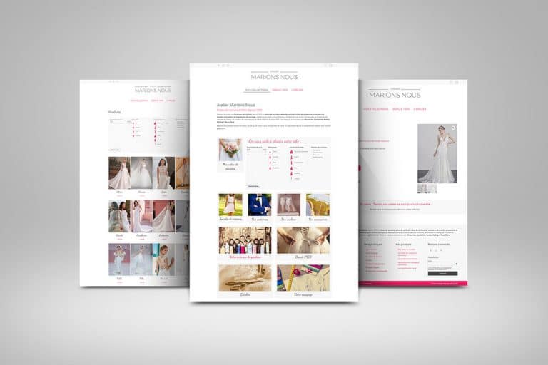 Site web de vente de robes de mariés à Metz en France