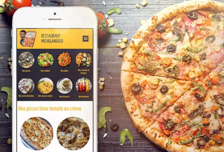 Menu de restaurant numérique, carte interactive sur smartphone avec QR Code en Alsace
