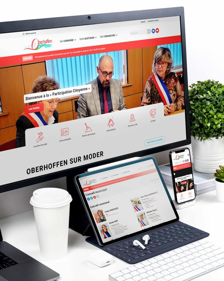 Création de site internet pour la mairie d'Oberhoffen sur Moder