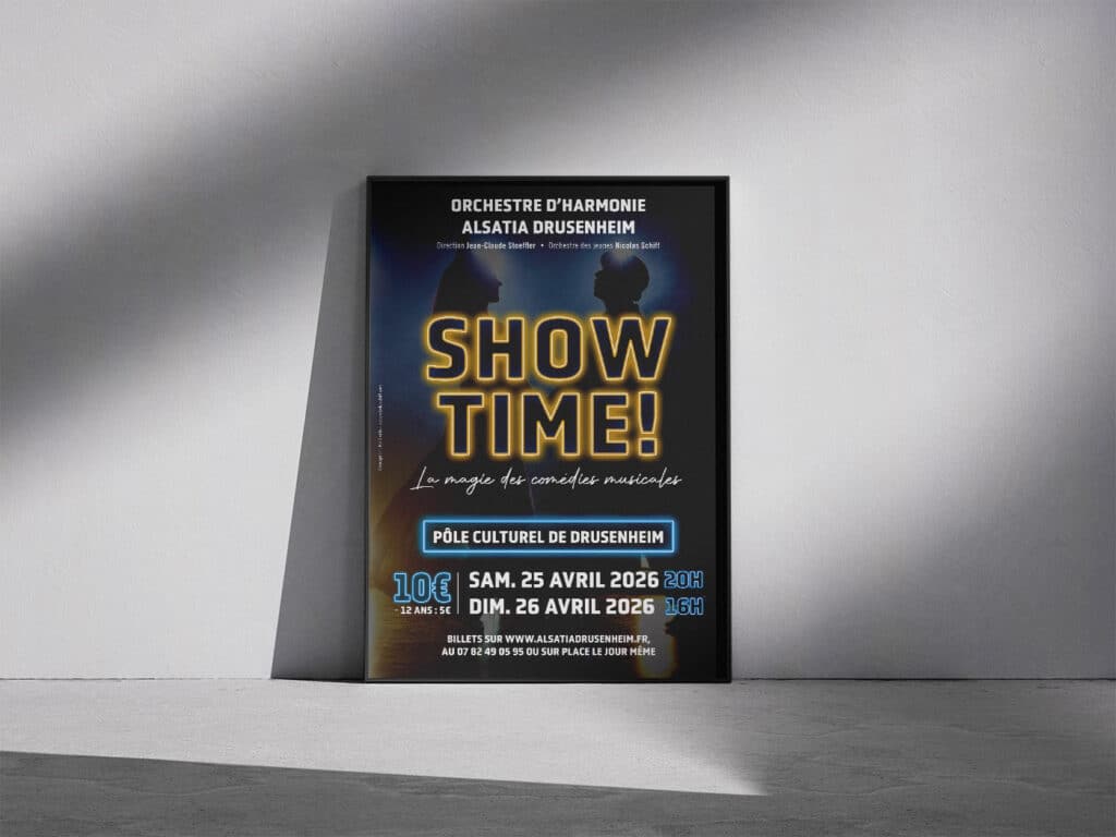 Affiche concert Showtime comédie musicale Drusenheim