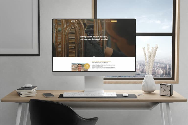 Site vitrine WordPress pour H.A. Ateliers Cuivres & Bois à Donnenheim