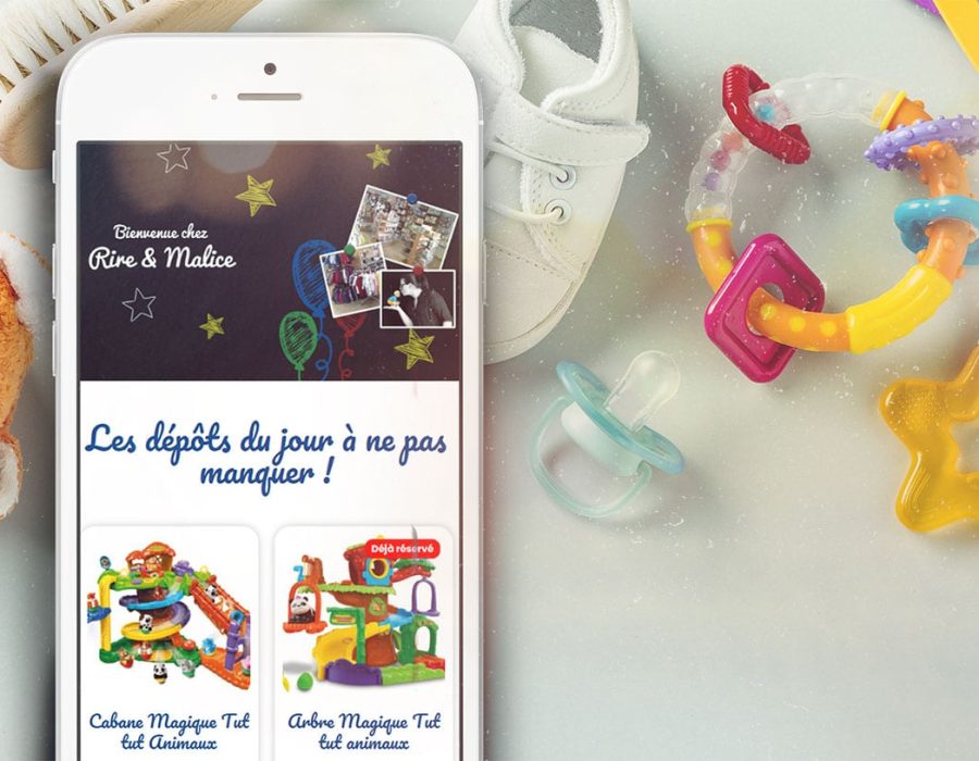 application mobile site jouets enfant jeux vêtements puériculture drusenheim