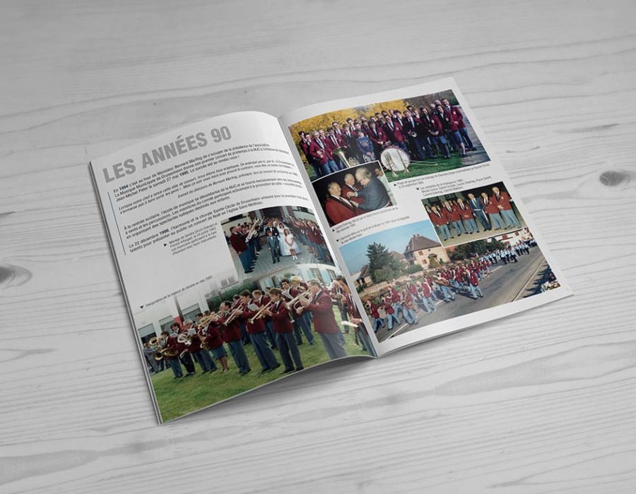 brochure a4 livre musique