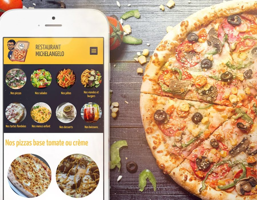 Menu de restaurant numérique, carte interactive sur smartphone avec QR Code en Alsace