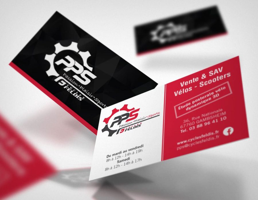carte visite pelliculage brillant