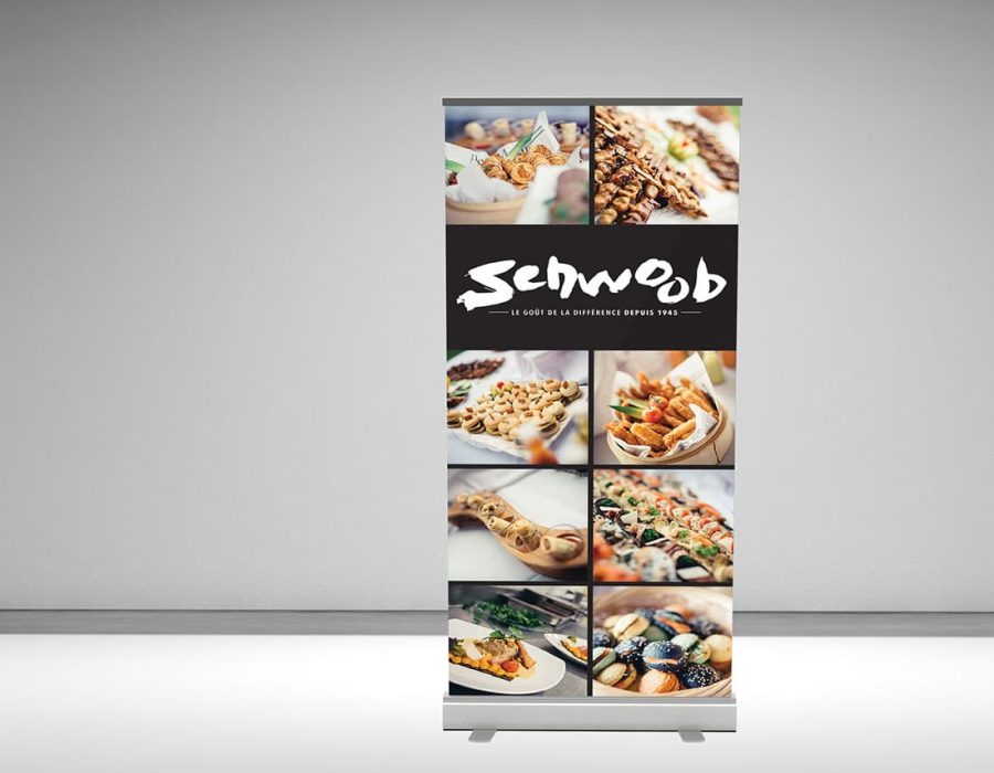 Rollup banner banderole traiteur en Alsace