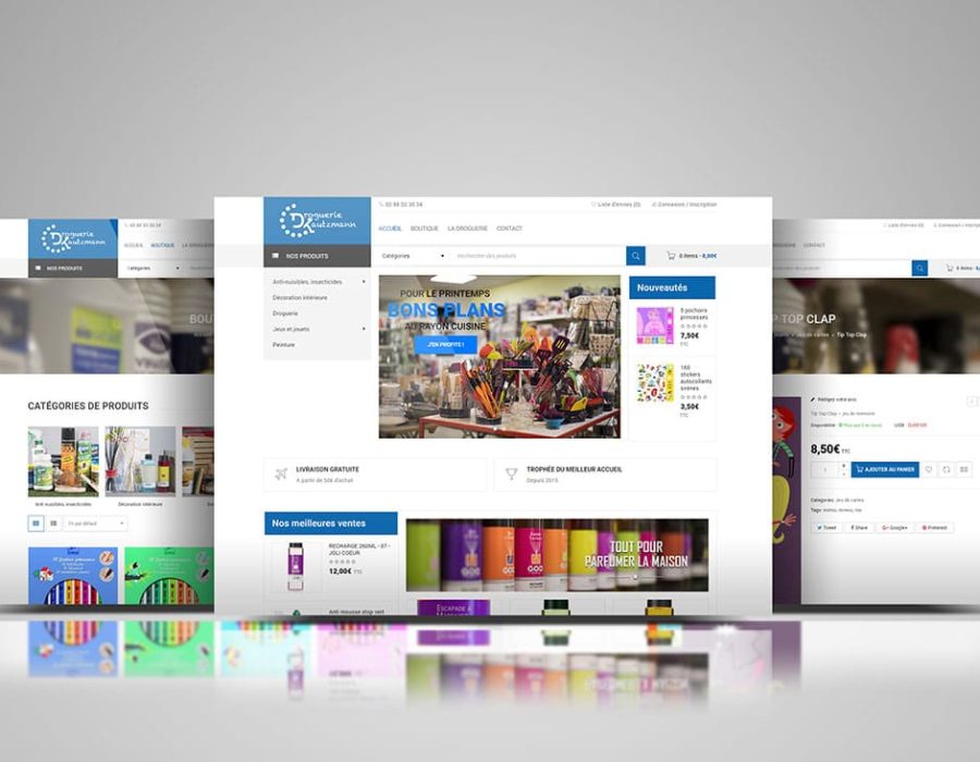 site ecommerce woocommerce droguerie