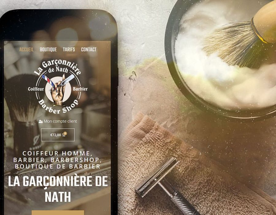 site mobile coiffure barbe barbier barbershop