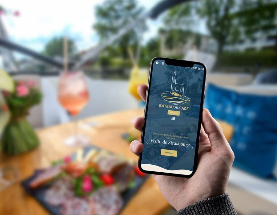 site web mobile bateau Alsace Strasbourg Rhin