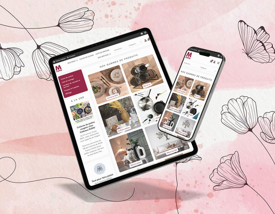 Site web e-commerce Cadeaux ROMU à Bischwiller sur tablette et smartphone
