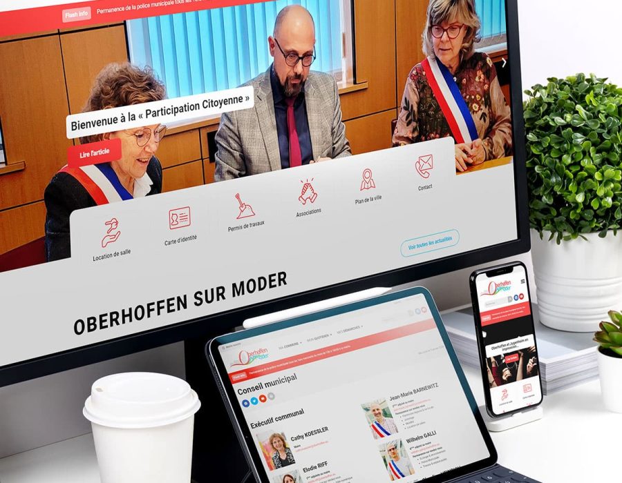 Création de site internet pour la mairie d'Oberhoffen sur Moder